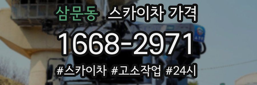 삼문동 스카이차 가격