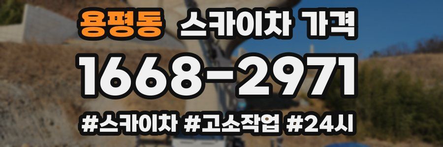 용평동 스카이차 가격