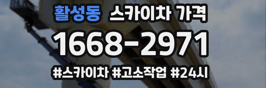 활성동 스카이차 가격