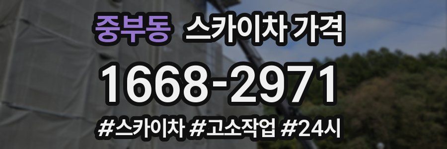 중부동 스카이차 가격