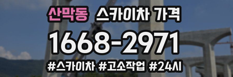 산막동 스카이차 가격