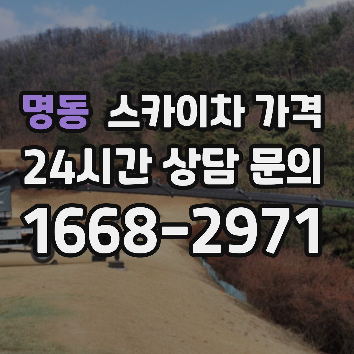 명동 스카이차 가격