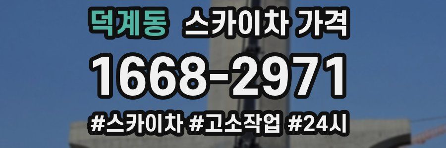 덕계동 스카이차 가격