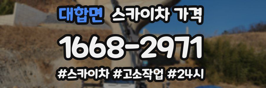 대합면 스카이차 가격