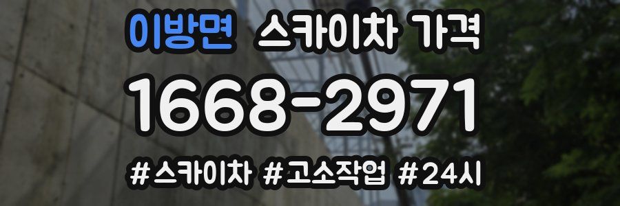 이방면 스카이차 가격