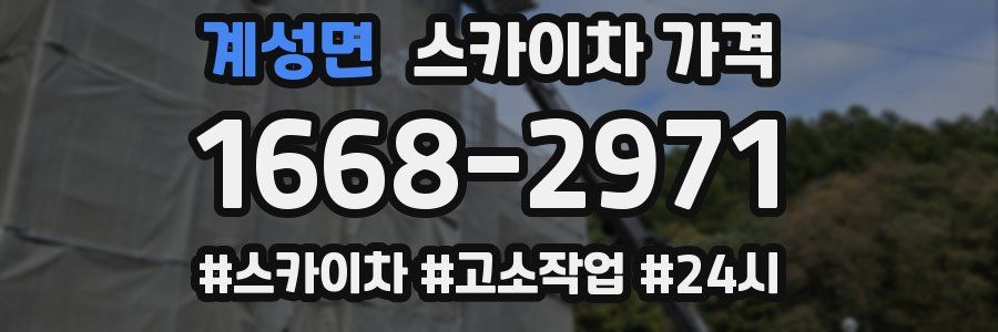 계성면 스카이차 가격