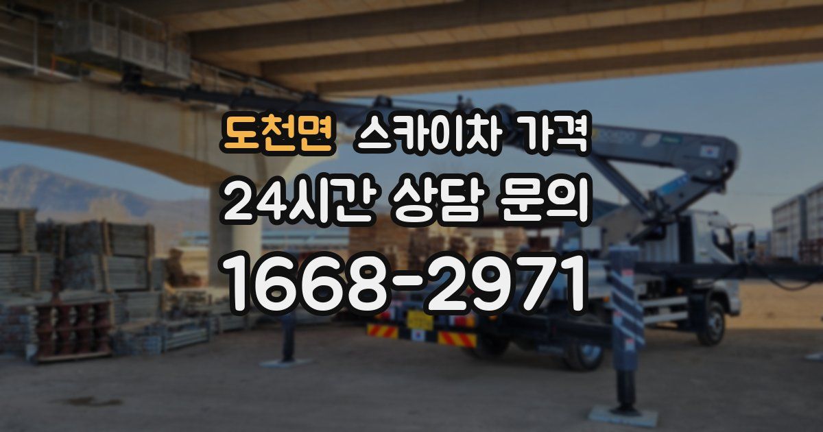 도천면 스카이차 가격