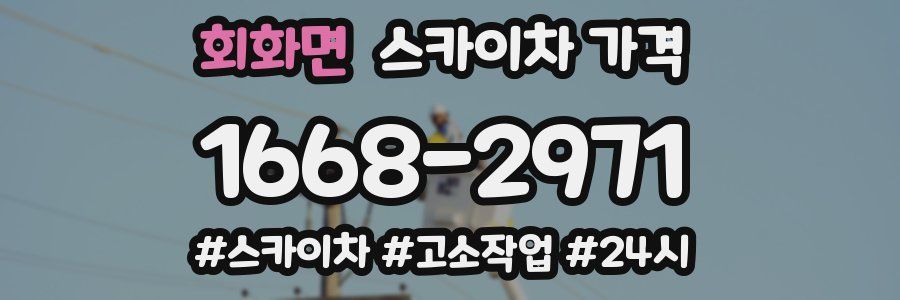 회화면 스카이차 가격