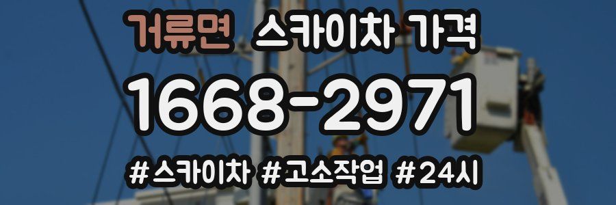 거류면 스카이차 가격