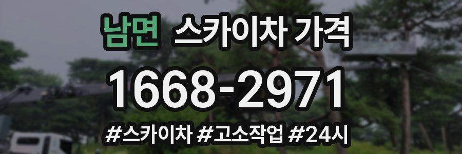 남면 스카이차 가격