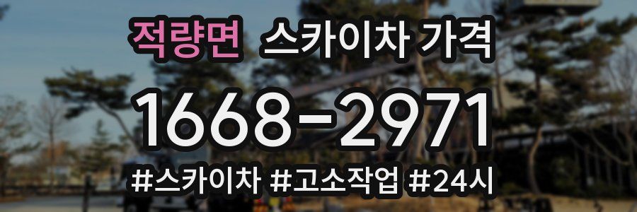 적량면 스카이차 가격