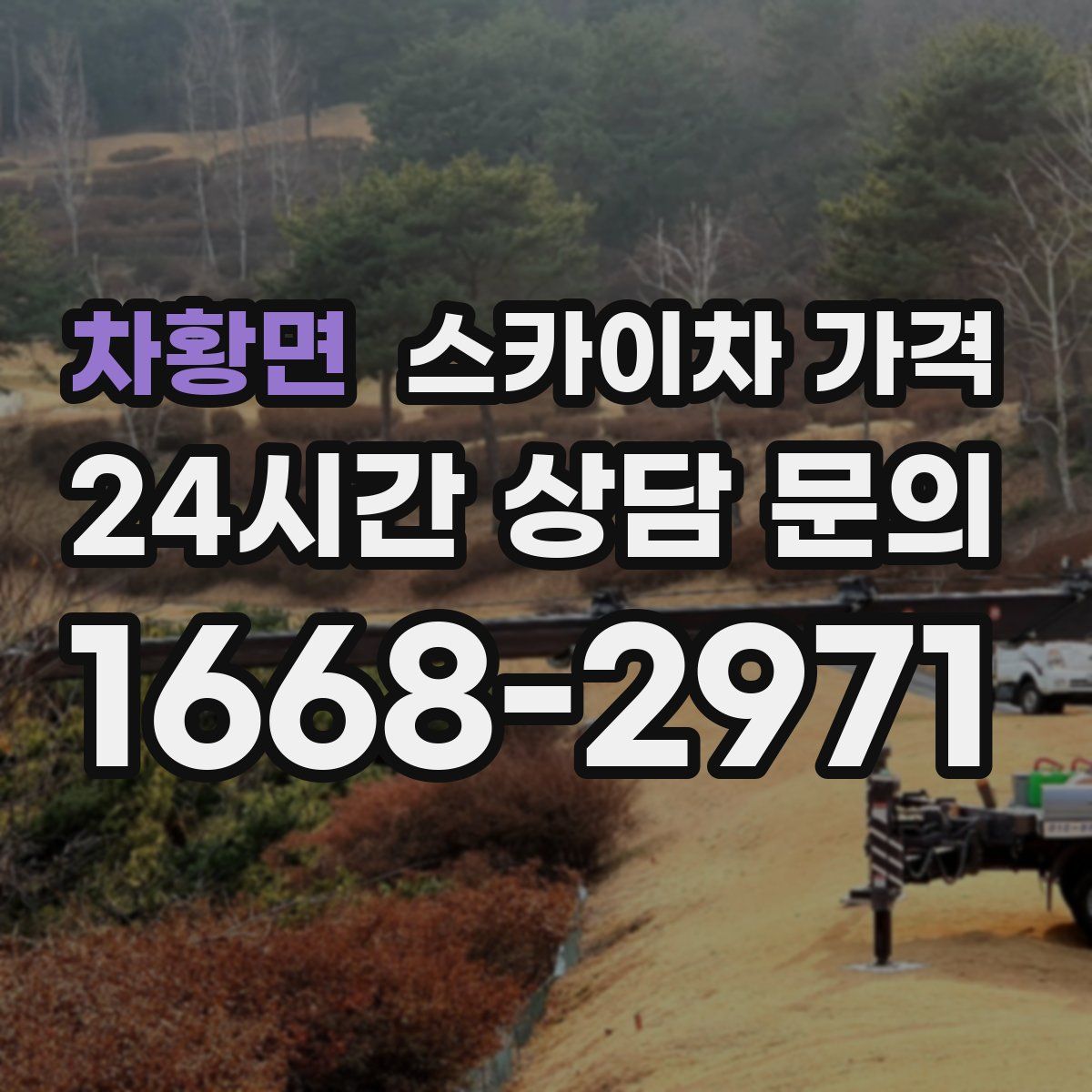 차황면 스카이차 가격