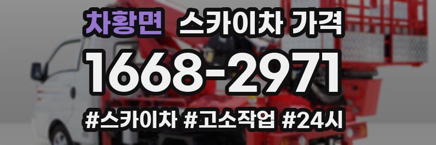 차황면 스카이차 가격