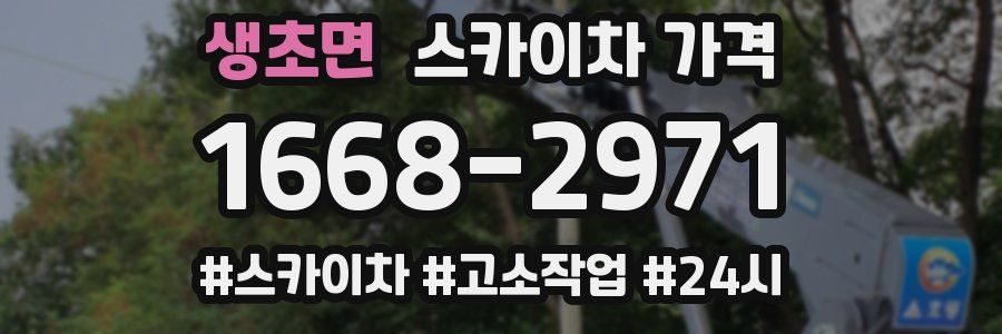 생초면 스카이차 가격