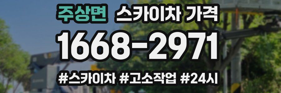 주상면 스카이차 가격