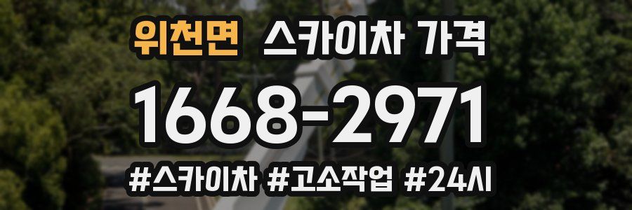 위천면 스카이차 가격