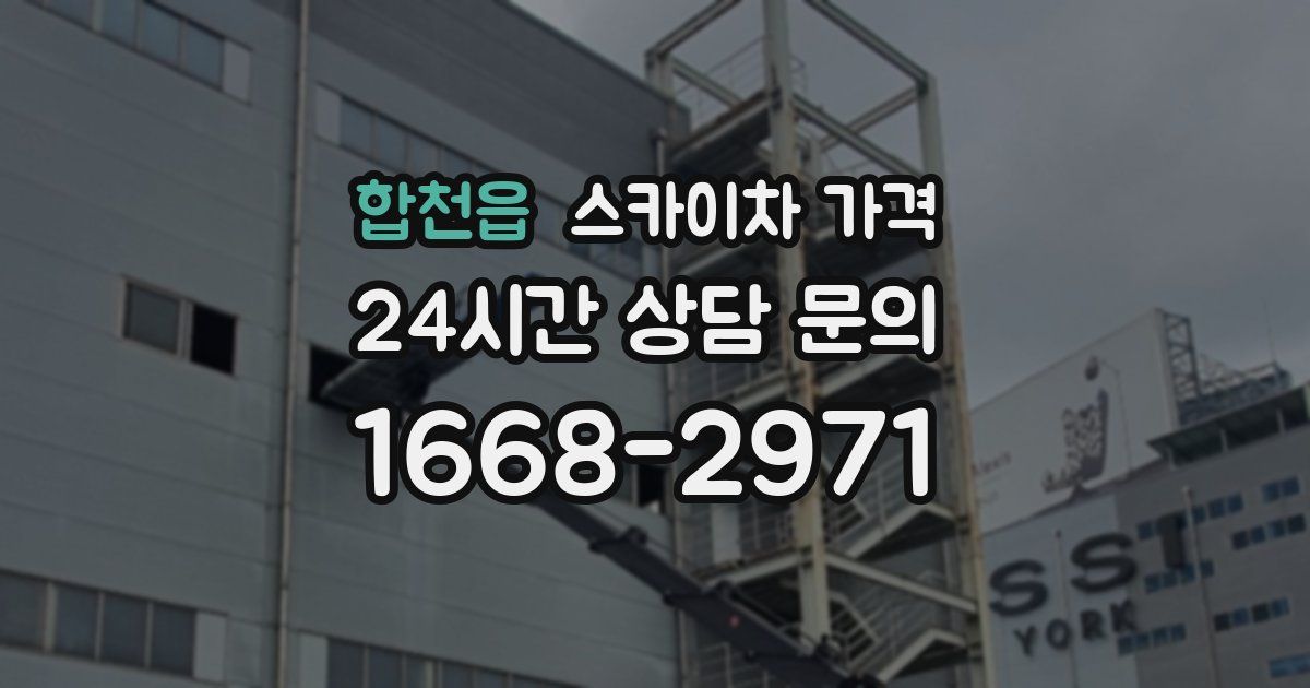 합천읍 스카이차 가격