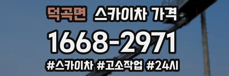 덕곡면 스카이차 가격