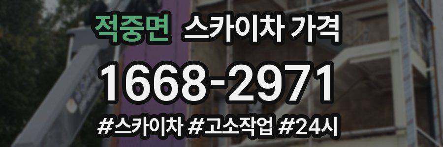 적중면 스카이차 가격