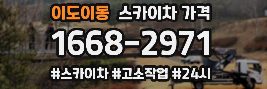 이도이동 스카이차 가격