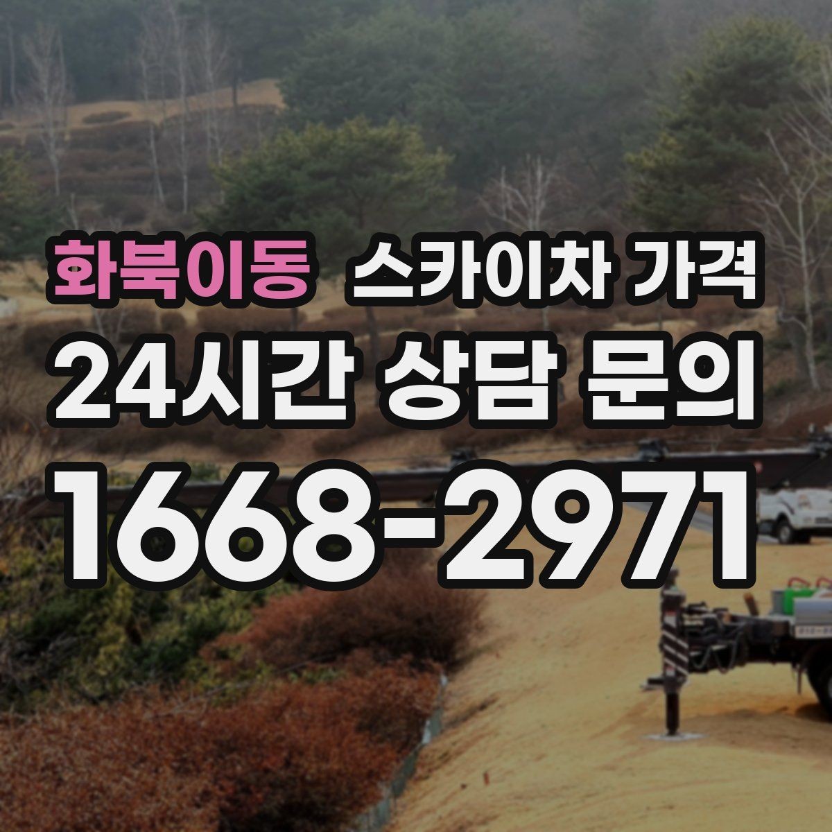화북이동 스카이차 가격 가로수·간판·전선이 동선을 막을 때