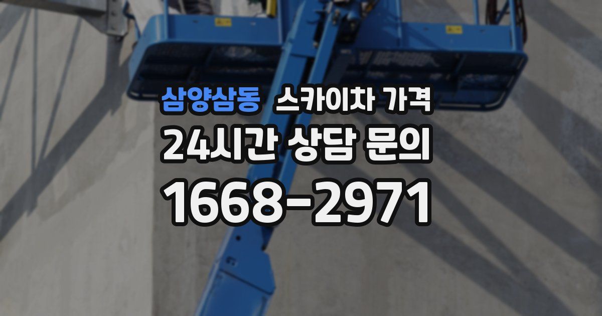 삼양삼동 스카이차 가격