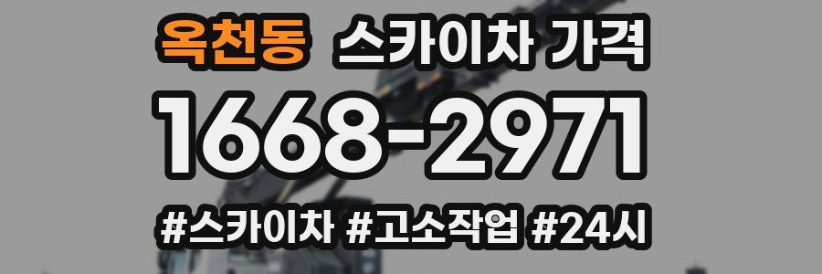 옥천동 스카이차 가격