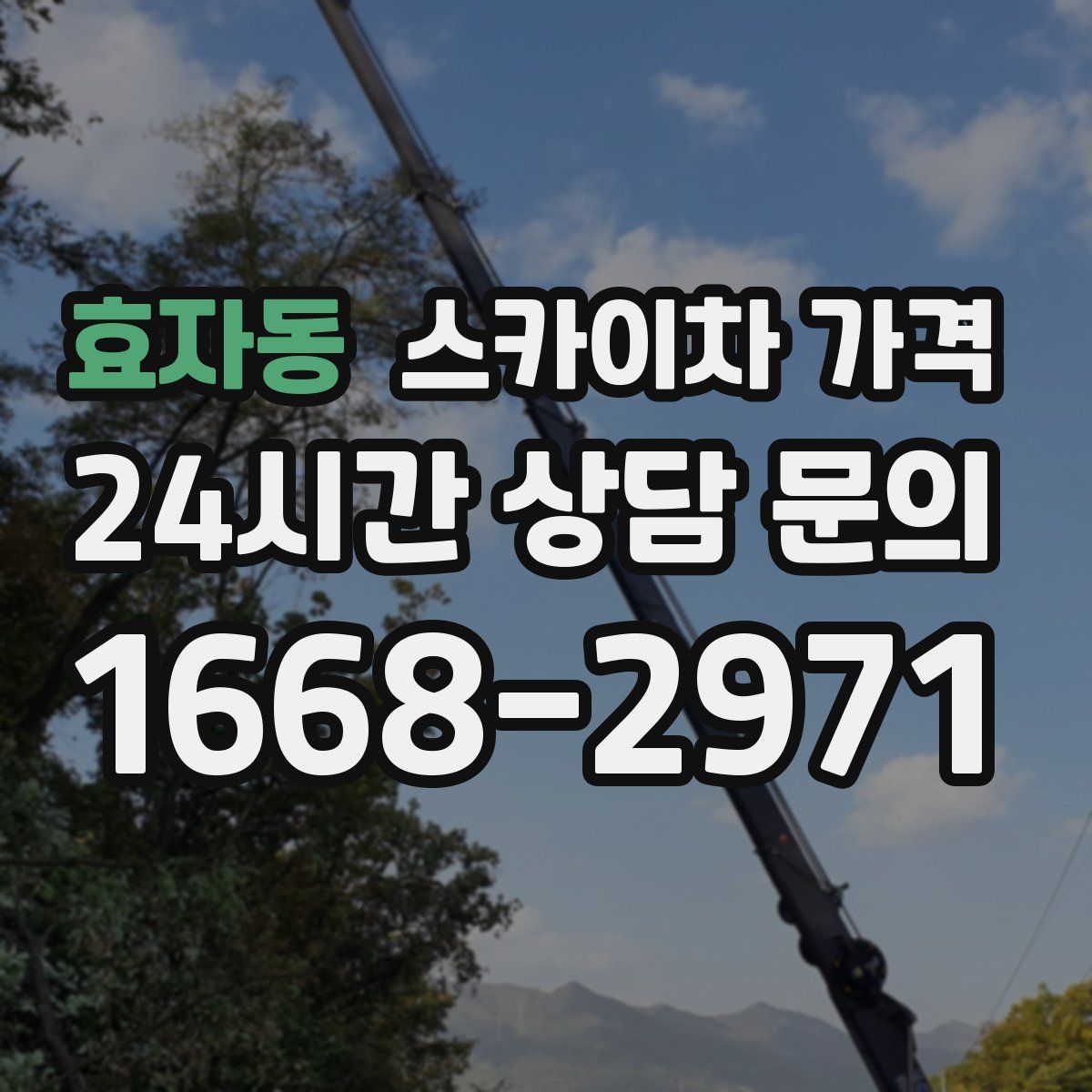 효자동 스카이차 가격