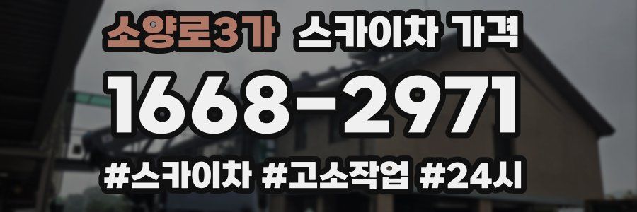 소양로3가 스카이차 가격