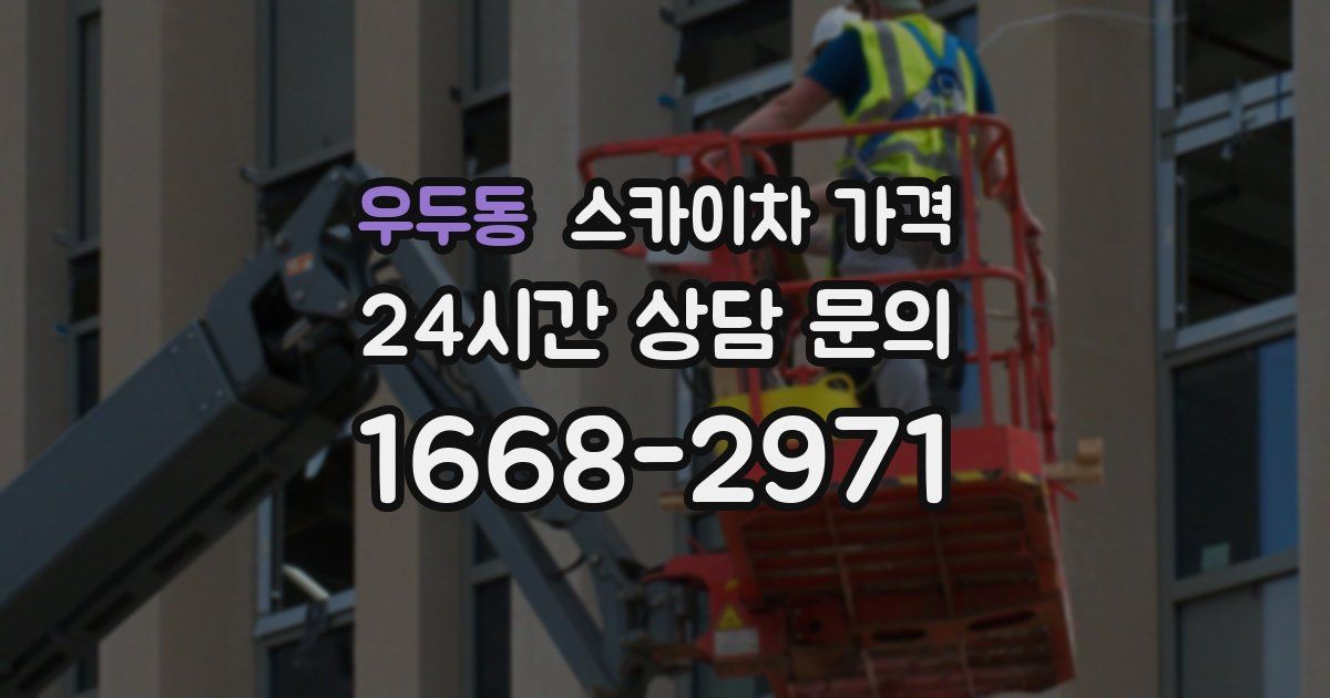 우두동 스카이차 가격