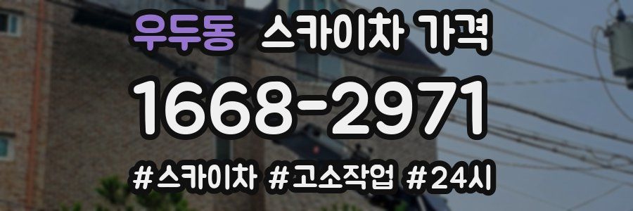 우두동 스카이차 가격