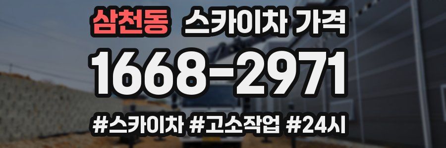 삼천동 스카이차 가격