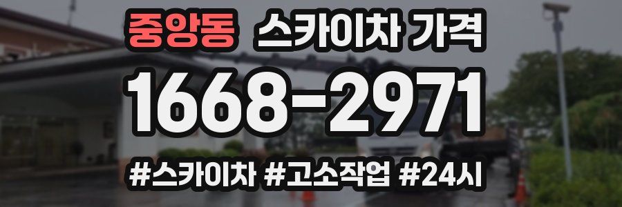 중앙동 스카이차 가격