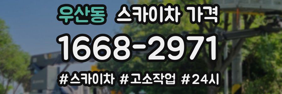 우산동 스카이차 가격