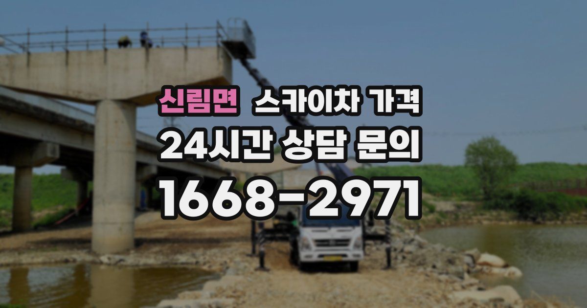 신림면 스카이차 가격