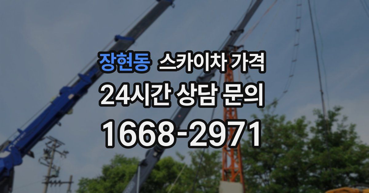 장현동 스카이차 가격