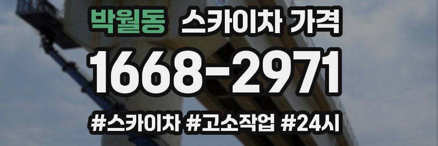 박월동 스카이차 가격