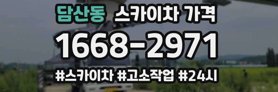 담산동 스카이차 가격