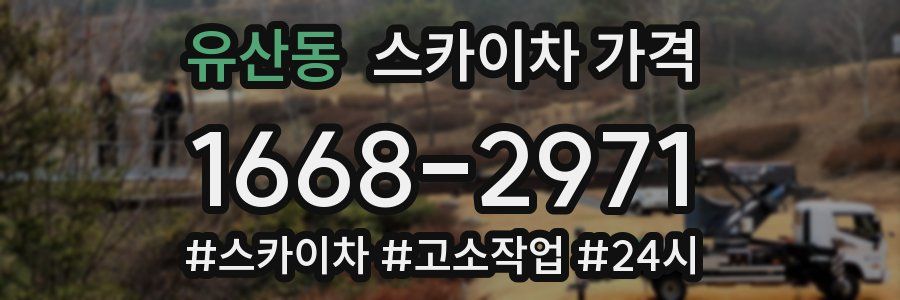 유산동 스카이차 가격