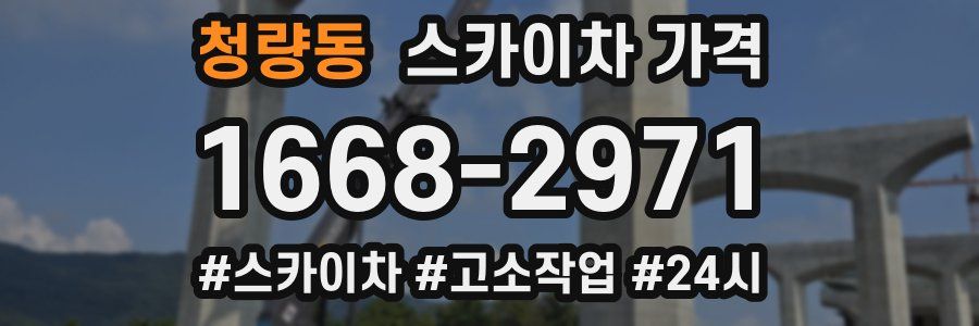 청량동 스카이차 가격