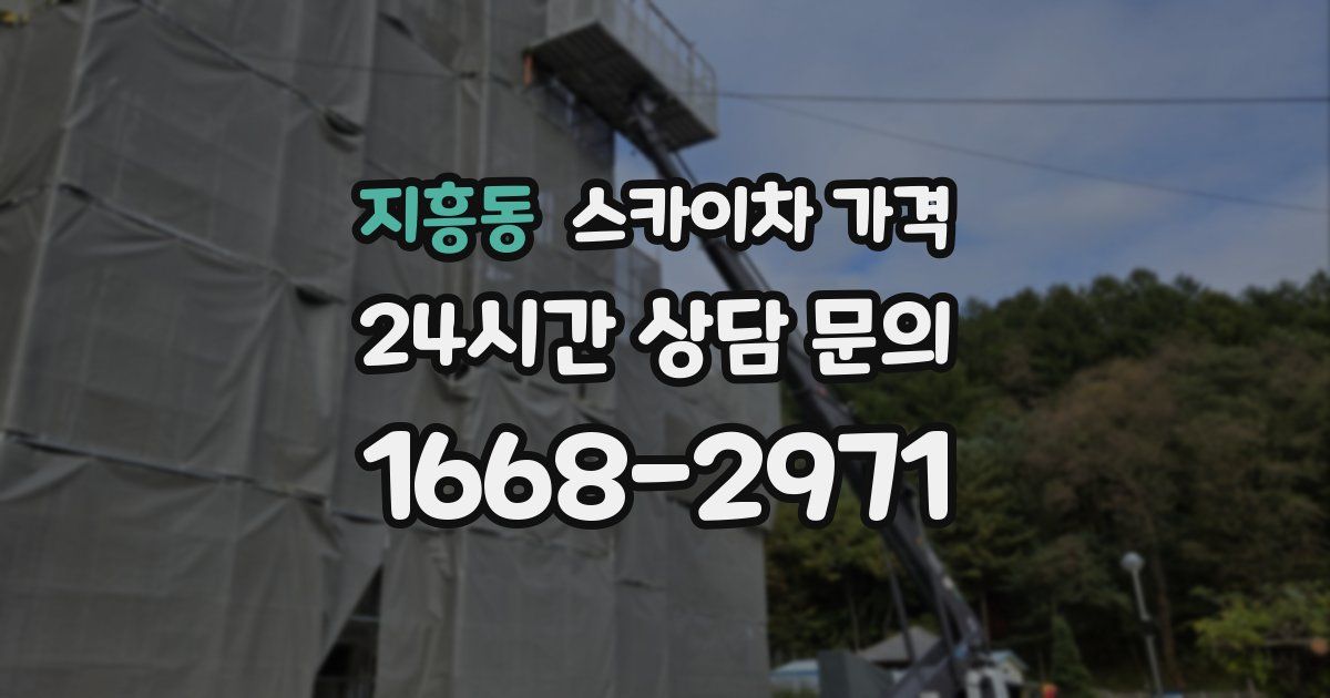 지흥동 스카이차 가격