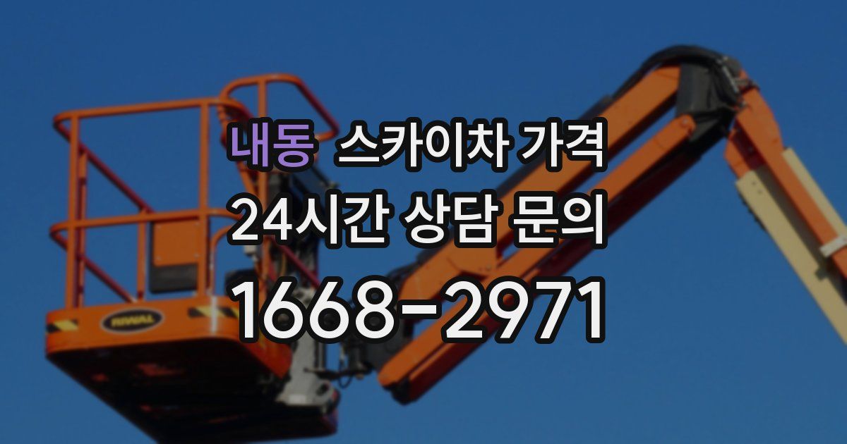 내동 스카이차 가격