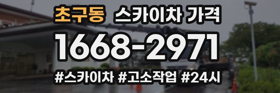 초구동 스카이차 가격