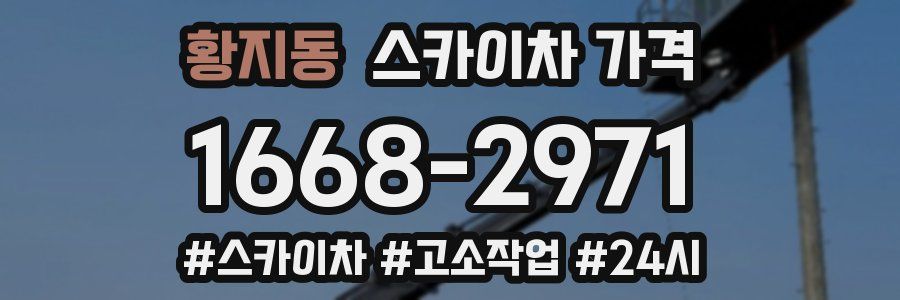 황지동 스카이차 가격