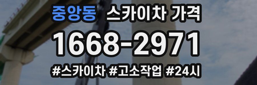 중앙동 스카이차 가격