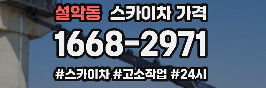 설악동 스카이차 가격