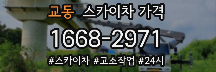 교동 스카이차 가격