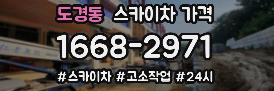 도경동 스카이차 가격