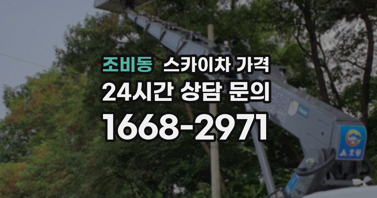 조비동 스카이차 가격