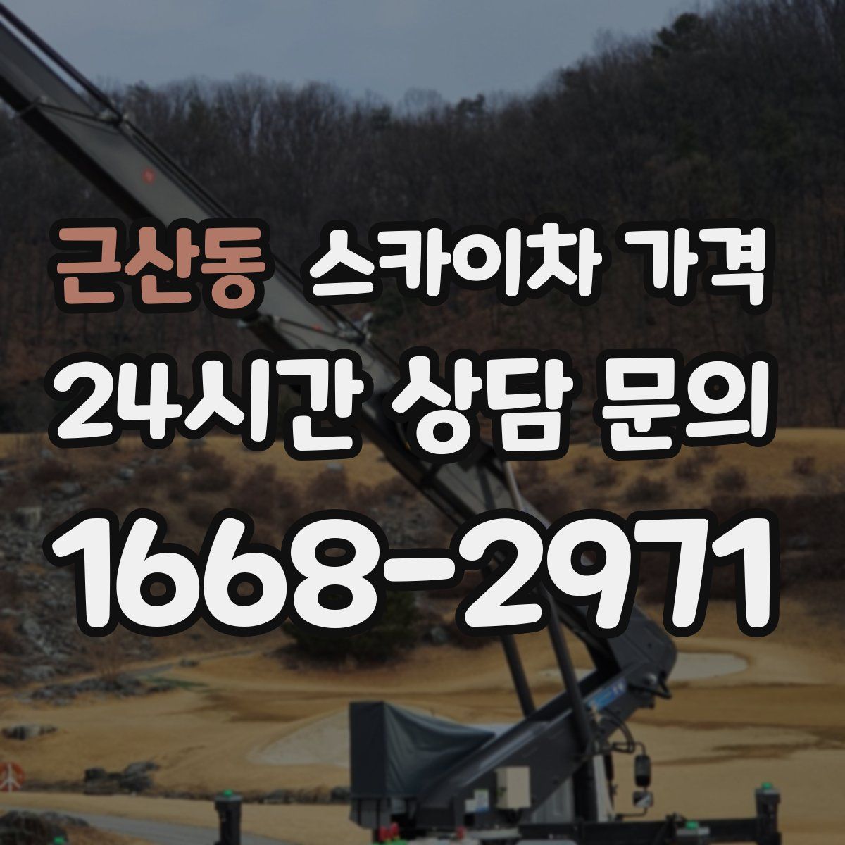 근산동 스카이차 가격